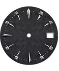29mm Watch Dial With Single Calendar Modified NH35 Face for NH35 NH36 Mechanical Movements DIY Parts Black Green Easy Install