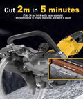 Heavy Duty 5000W Concrete Circular Saw Wall Cutter With 400 Millimeter Blade cutting through various brick walls efficiently.
