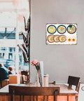 Vintage Ramen Japanese Food Metal Sign 8 By 12 Inch Tin Sign Poster For Home Room Garage Office Decor Rustic Wall Art With Classic Street Style And A Cool Retro Vibe in a cafe setting.
