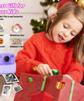Kids Instant Digital Camera With Dual Lens 1080p HD Selfie Camera Built In Print Paper And 32GB Card Dope Kid Friendly Toy For Ages 3 To 16 Totally Perfect Christmas Birthday Gift, purple camera printing photo
