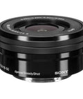 ZV-E10 Mirrorless Camera Kit With 16-50mm Lens, close-up of removable zoom lens.