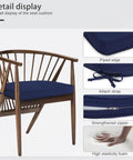 All Weather Outdoor Cozy Chair Cushions 19 By 19 By 2 Inches Set Of Four Waterproof Cushions detail with ties and zipper