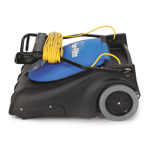 Powr-Flite Industrial Wide Area Carpet Vacuum Cleaner Bagged PF2030 30 Inch Cleaning Path Heavy Duty Machine Sweeps 29000 Sq Ft Per Hour Assembled In Usa For Large Floors And Fast Commercial Jobs