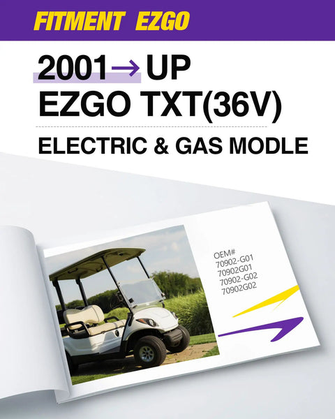 Tie Rod End Replacement Kit For EZGO TXT Golf Cart 2001 Up Electric And Gas, 2-Piece Ball Joint Set For Driver And Passenger Sides, Heavy Duty Aluminum And Steel Construction, OEM 70902-G01 70902-G02 for 2001+ EZGO TXT electric and gas