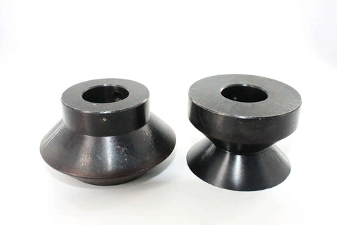 90 Degree Hem Roll Die Set for Bead Rollers, 12.7mm One Half Inch Step One, pro-grade black oxide coated, suitable for 22mm shafts