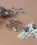 2 Pack Silver Iron Cabinet Hinges For Shoe Cabinet 45 Degree Soft Close Self Closing Easy Install Kitchen Cupboard Hardware Replacement