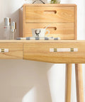 Sleek Crystal Cabinet Pull Handle Set For Cabinets And Drawers, Acrylic And Copper Knob With 64mm Hole Spacing on wooden furniture