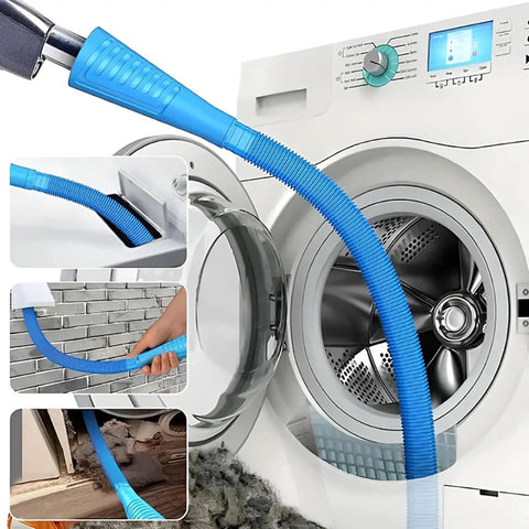 All In One Dryer Vent Cleaning Kit For Most Vacuums With Extendable Hose Long Reach Brush Lint Removal Pro Kit Flexible Duct