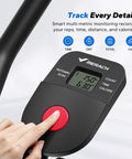Heavy Duty Adjustable Ab Machine And Upgraded Split Track Core Trainer For Savage Home Workouts Sculpt Your Midsection Build Legit Six Pack Gains Without Breaking A Sweat digital display showing workout metrics and controls