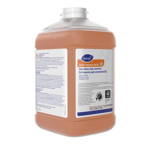 Concentrated Neutral Floor Cleaner No Rinse Formula Daily Mopping Solution 2.5 liter jug for commercial use.