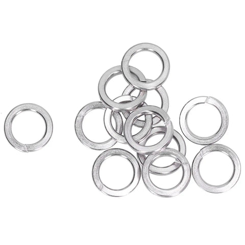 150 Piece Spring Lock Washers Kit A2 70 Stainless Steel Marine Grade Split Square Washers For Automotive DIY Construction Engineering And Home Repair Projects M3 To M5, mixed sizes