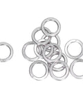 Heavy Duty Spring Split Lock Washer Set 150 Pcs DIN 7980 M6 For Home DIY And Industrial Use Durable Surface Treated Washers Prevent Loosening On Screws And Bolts In Factories And Projects. A2-70 stainless steel M6 washers shown stacked