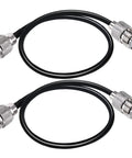 Mini UHF To UHF Extension Cable 12 Inch Coax Jumper RG58 50 Ohm Cable For CB Radios PL259 To SO239 Connector 2 Pack