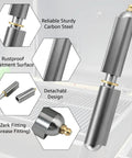 5 Pack Of 6 Inch Heavy Duty Weldable Bullet Barrel Hinges with Grease Fittings close-up of zerk fitting and carbon steel design.