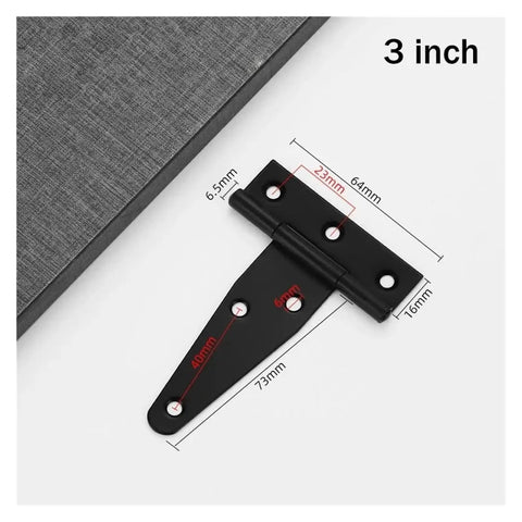 Heavy Duty Stainless Steel Self Closing Reversible Door Hinge Set Built To Last 10 Pieces T Triangle Black Hardware dimensions