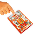 Hand pressing Pocket Size Racecar Launcher With Real Rubber Tires For High Speed Racing Transforms Card Racer Into Ultra Fast Car