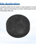 Round Graphite Block Disk Ingot High Purity Graphite Electrode Plate Sheet 20x5mm for Melting, Casting, Electrolysis Pack of 5