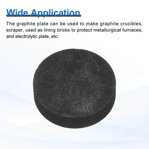 Round Graphite Block Disk Ingot High Purity Graphite Electrode Plate Sheet 20x5mm for Melting, Casting, Electrolysis Pack of 5