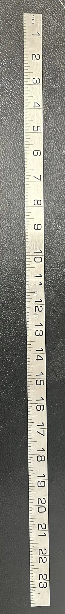 Heavy Duty Three Quarters Inch By Two Foot Steel Rule For Shop And Insulation Work Blacksmith Ruler With Precise Measurements