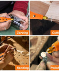 Corded Rotary Tool Kit With 105 Accessories, Mini Power Tool 18000 RPM used for carving glass, cutting wood, sanding, polishing