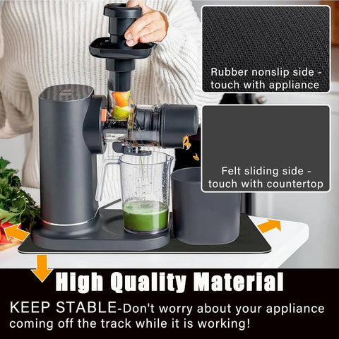360 Degree Rotation Appliance Sliders Move Heavy Duty Kitchen Appliances On Countertop Cut To Fit Mat under espresso machine