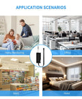Application scenarios for Ultra Compact 1080P Wireless Mini Camera DIY Module Nanny Cam showing home, office, store, and hotel use.