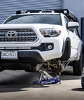 Locking Floor Jack Bar For 3.5 Ton Vehicles, 14 Inch Travel, Lightweight 3 Pound Stand Alternative shown lifting SUV