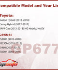 Compatible models list for Engine Air Filter Replacement For Toyota Camry Hybrid 2012 2017 RAV4 Gas 2013 2018 Avalon Hybrid 2013 2018