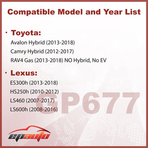 Compatible models list for Engine Air Filter Replacement For Toyota Camry Hybrid 2012 2017 RAV4 Gas 2013 2018 Avalon Hybrid 2013 2018