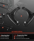 Front Steering Suspension Kit 8 Piece Beef Up Your Ride for Mitsubishi Outlander 2007-2017 and Lancer 2009-2013, parts overview