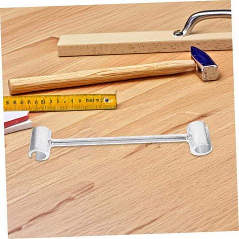 Pro Grade Heavy Duty Adjustable Door Hinge Repair Tool With Precision Hinge Adjustment Wrench on wooden surface