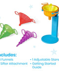 Starter Science Funnels Set For Kids Hands On Science Lab Equipment Sand Sifter And Water Table Toys Sensory Play Kits