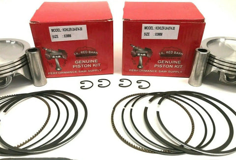 Complete 83mm Kohler Engine Rebuild Kit With Pistons And Rings Gasket Set Crankcase Sealer Seals Intake And Exhaust Valves Connecting