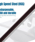 Close-up of High Speed Steel blade from 3-1/4 Inch Planer Blades Set - 10 High Speed Steel Knife Blades, 82 mm X 5.5 mm X 1.2 Mm