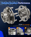 Two Pack Front And Rear Wheel Hub Bearing Assembly Kit 5 Lug With ABS For Cadillac XTS CTS Buick Regal Allure Lacrosse Malibu Impala And Equinox 2010 2016