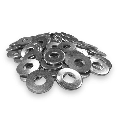 100 Pack United States Standard Flat Washers 1/4 Inch Zinc Plated For Corrosion Resistance BCP With 5/16 Inch Inner Diameter