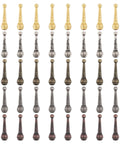 40Pcs Bolo Tie Tips Replacement Ends Set In Five Dope Colors Alloy Cord End Charms For Bolo Tie Making Fashion Findings DIY Crafts Necklace Decor And Clothing Accessories, assorted alloy tips