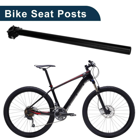 Adjustable Angle 27.2x500mm Aluminum Alloy Bike Seat Post Universal Saddle Post For Mountain And Road Bikes Black