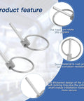 4 Pack Stainless Steel Linch Pins With Ring No Wobble Quick Release Round Cotter Pins 3/16 By 1-3/8 Inch hardware overview