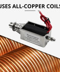 12V Push Pull Solenoid Actuator 6N Open Frame Electromagnet With 10mm Stroke for DIY featuring all-copper coils