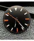 29mm Watch Dial With Hands Set For Miyota 8215 8200 8205 821A 2813 3804 Movements on textured surface