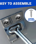 Heavy Duty 304 Stainless Steel RV Door Latch And Holder For Trailers Campers Trucks And Shop Doors Tough exterior latch with screws