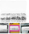 Zinc Alloy Cross Pan Head Screws Nuts And Washers Kit For Secure Machinery Assembly And Repair, durable hardware in organizer box