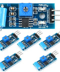 Six Pack SW 420 Vibration Sensor Module For Arduino Alarm System Projects With Digital Output Easy To Use Motion Detection, top view