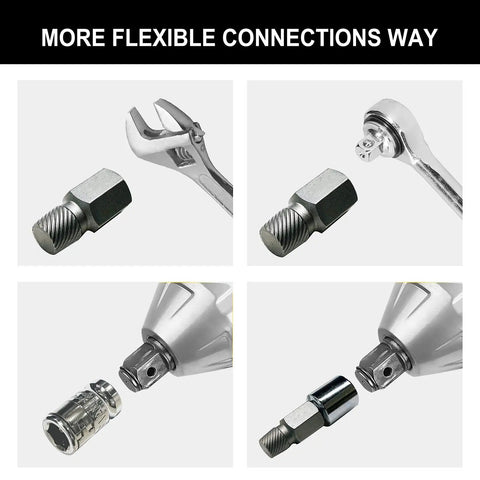 Various uses of the Beast-Ready Heavy Duty 26 Piece CR-MO Screw Extractor Set With Hex Head And Multi-Spline Easy-Out For 3/8 Inch Drive