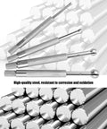 4-piece ball-type telescoping hole gauge set with 32-blade steel feeler gauges for measuring gaps, 1/8–1/2 in range
