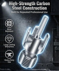 4 In 1 Water Pipe Threader Kit For One Half Inch, Three Quarter Inch, And One Inch Pipes, Carbon Steel Construction