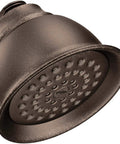 One Function Eco Performance Shower Head With Brushed Nickel Finish WaterSense Certified Full Spray Flow One Half Inch IPS Connection
