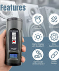 Easy Use Sound Level Calibrator For One Inch And One Half Inch Mics With LCD Display, showing features and digital screen reading 86.