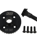 TRX4 Diff Gears 11T 34T Replacement For Traxxas TRX4 And TRX6 Front And Rear Axles CNC Steel Beefed Up Gear Set with screws